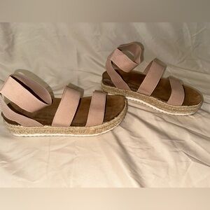 Soft Pink Strappy Sandals